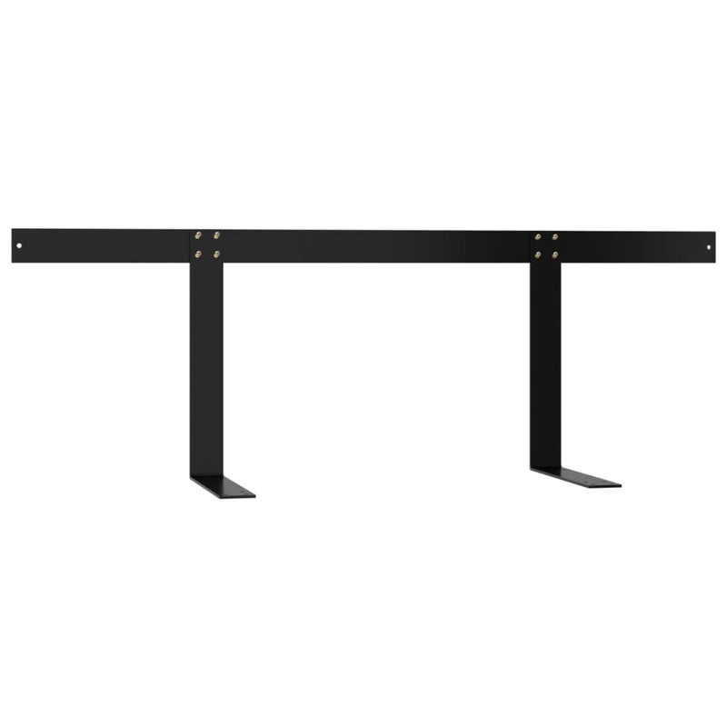 Backrest for Pallet Sofa Black 110 cm Iron