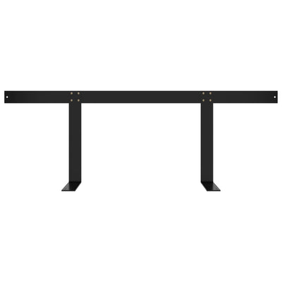 Backrest for Pallet Sofa Black 110 cm Iron