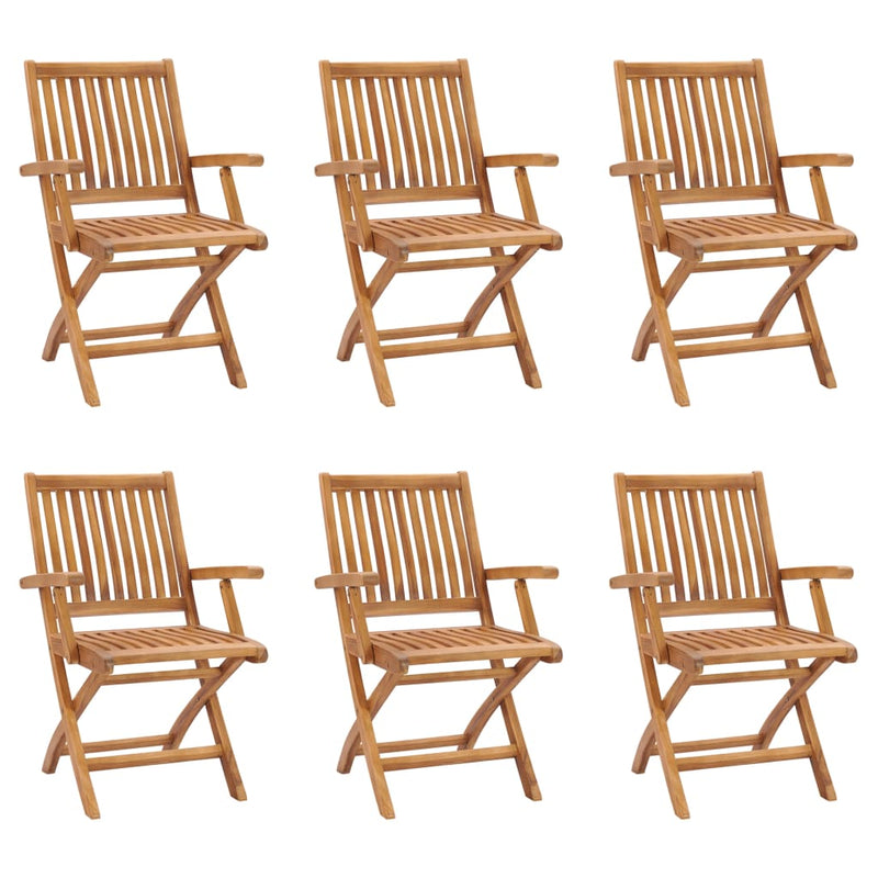 7 Piece Garden Dining Set Solid Teak Wood