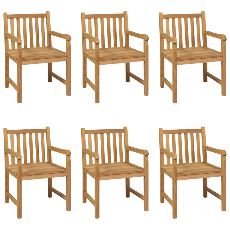 7 Piece Garden Dining Set Solid Teak Wood