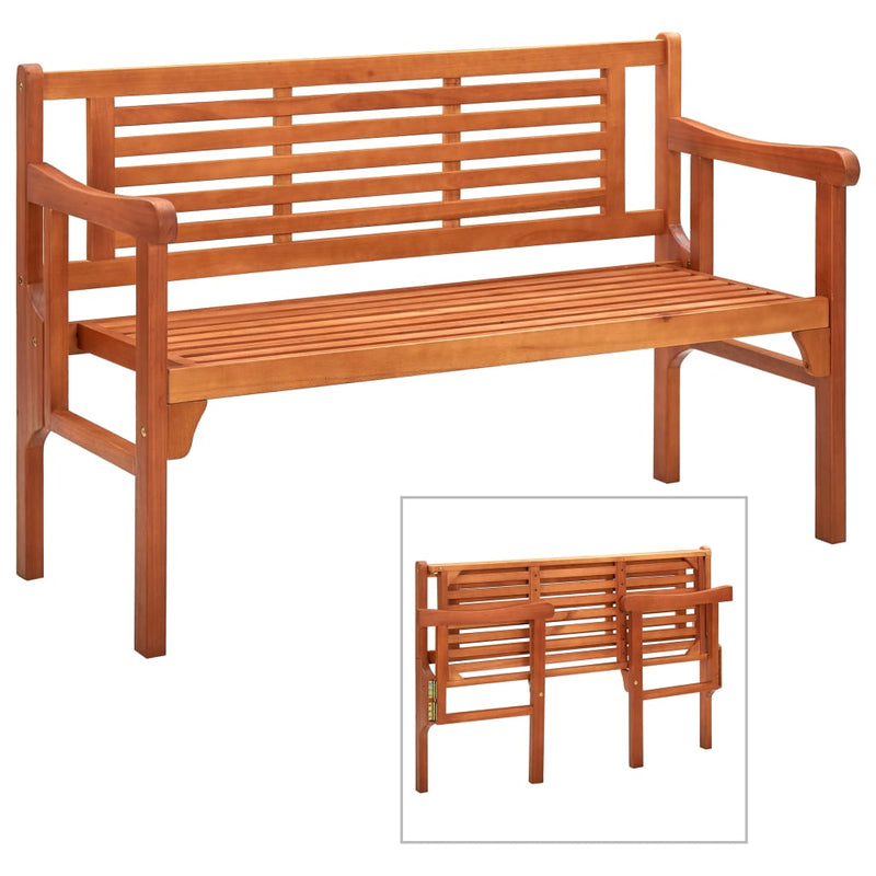 Foldable Garden Bench 120 cm Solid Eucalyptus Wood