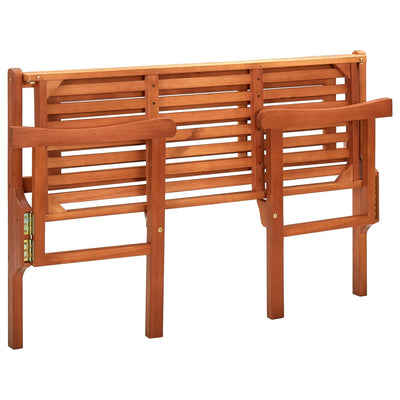 Foldable Garden Bench 120 cm Solid Eucalyptus Wood