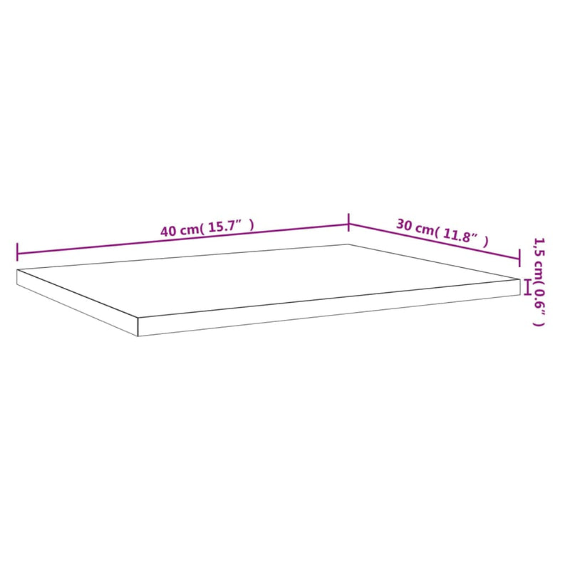 Bookshelf Boards 4 pcs Grey 40x30x1.5 cm Engineered Wood