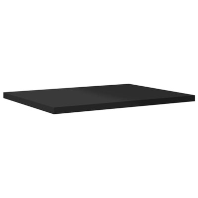 Bookshelf Boards 4 pcs High Gloss Black 40x30x1.5 cm Engineered Wood