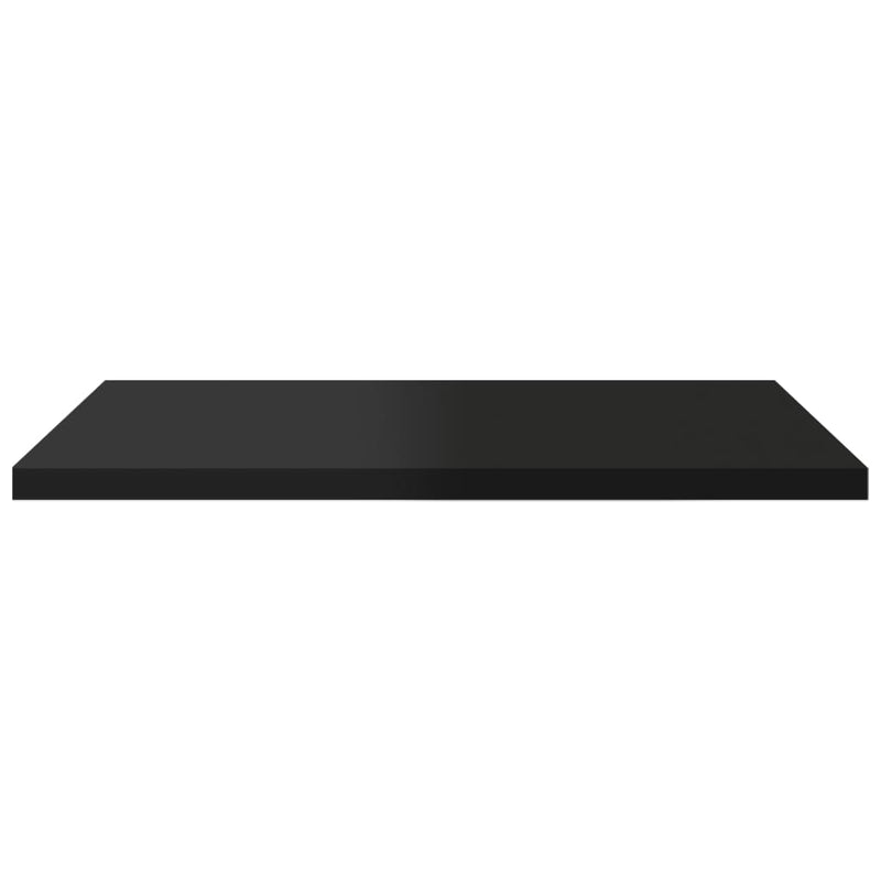 Bookshelf Boards 4 pcs High Gloss Black 40x30x1.5 cm Engineered Wood