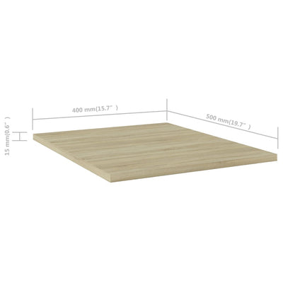 Bookshelf Boards 4 pcs Sonoma Oak 40x50x1.5 cm Engineered Wood