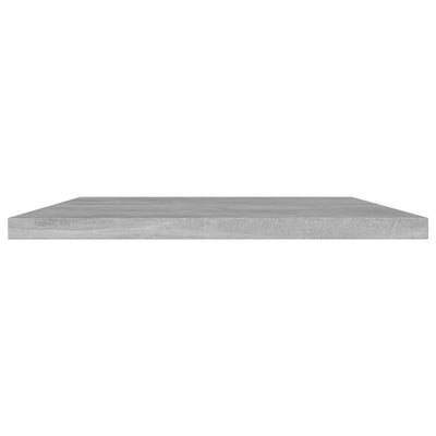 Bookshelf Boards 8 pcs Concrete Grey 60x20x1.5 cm Engineered Wood