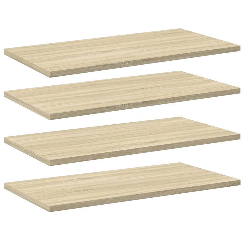 Bookshelf Boards 4 pcs Sonoma Oak 60x30x1.5 cm Engineered Wood