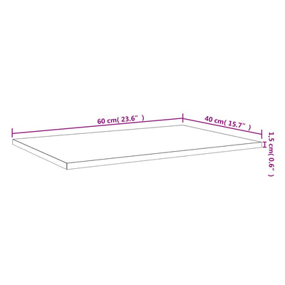 Bookshelf Boards 4 pcs Grey 60x40x1.5 cm Engineered Wood