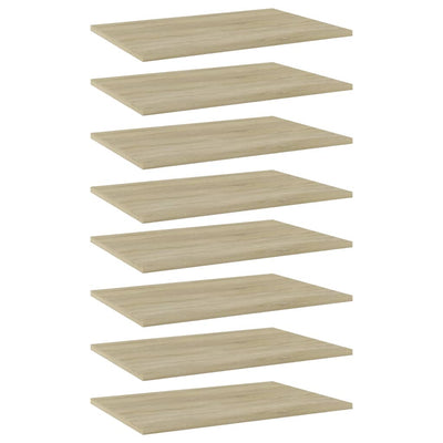 Bookshelf Boards 8 pcs Sonoma Oak 60x40x1.5 cm Engineered Wood