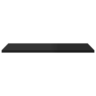 Bookshelf Boards 4 pcs High Gloss Black 60x40x1.5 cm Engineered Wood