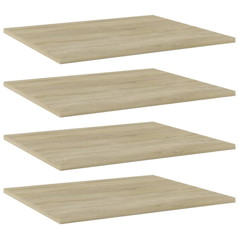 Bookshelf Boards 4 pcs Sonoma Oak 60x50x1.5 cm Engineered Wood