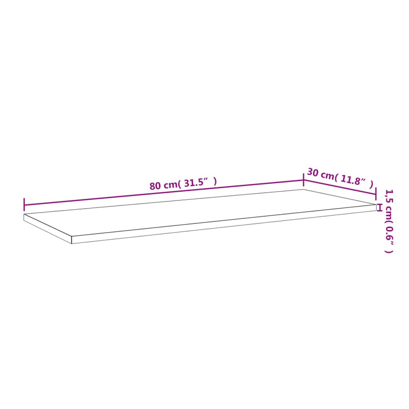 Bookshelf Boards 4 pcs White 80x30x1.5 cm Engineered Wood