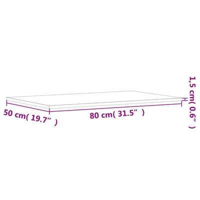 Bookshelf Boards 4 pcs Grey 80x50x1.5 cm Engineered Wood