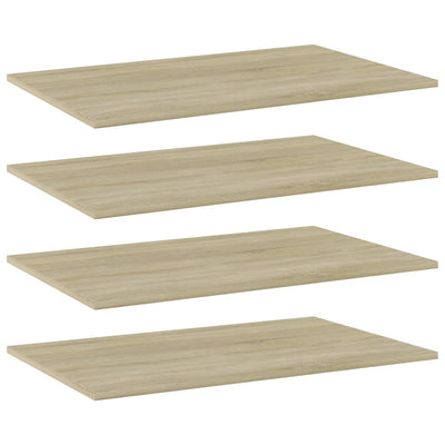 Bookshelf Boards 4 pcs Sonoma Oak 80x50x1.5 cm Engineered Wood