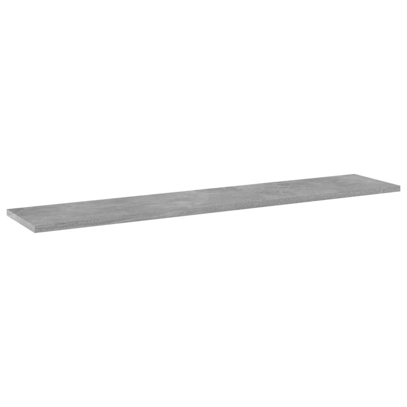 Bookshelf Boards 8 pcs Concrete Grey 100x20x1.5 cm Engineered Wood