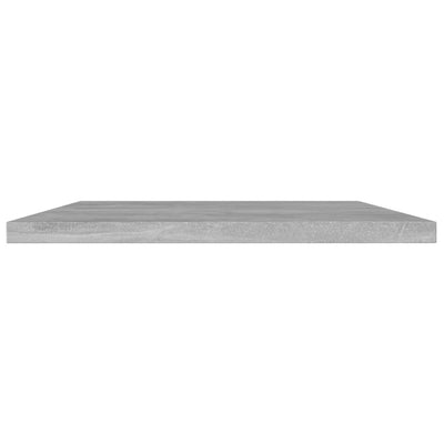 Bookshelf Boards 8 pcs Concrete Grey 100x20x1.5 cm Engineered Wood