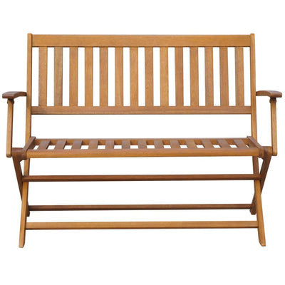 Garden Bench with Cushion 120 cm Solid Acacia Wood