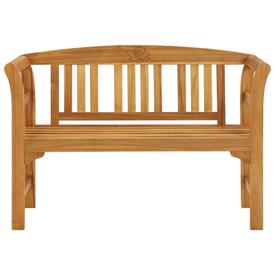 Garden Bench with Cushion 120 cm Solid Acacia Wood