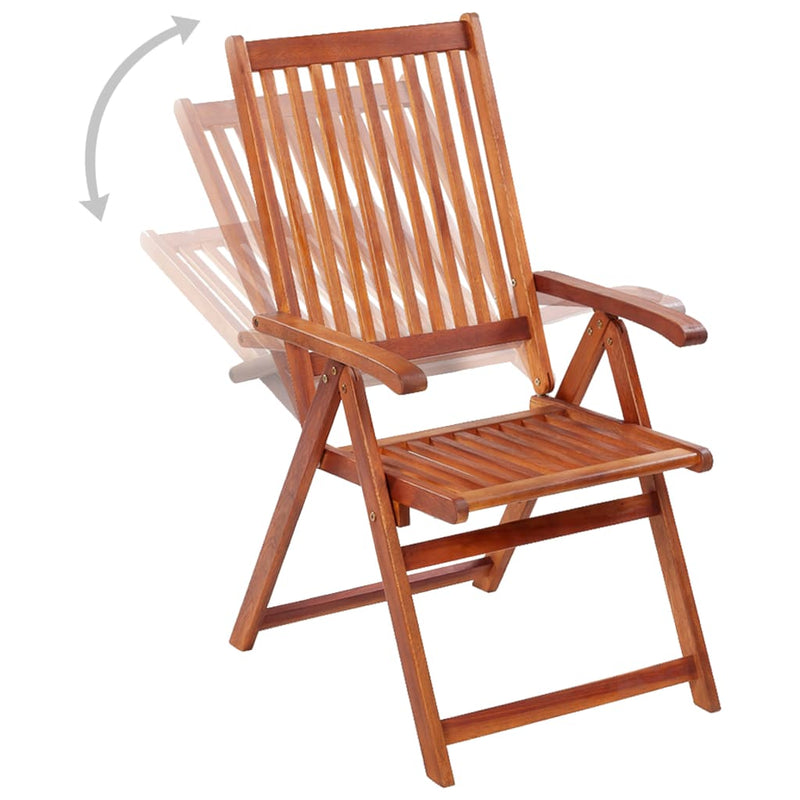 Folding Garden Chairs 4 pcs Solid Acacia Wood