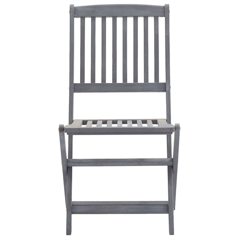 Folding Outdoor Chairs 6 pcs Solid Acacia Wood