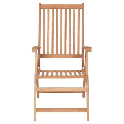 Reclining Garden Chairs 6 pcs Solid Teak Wood