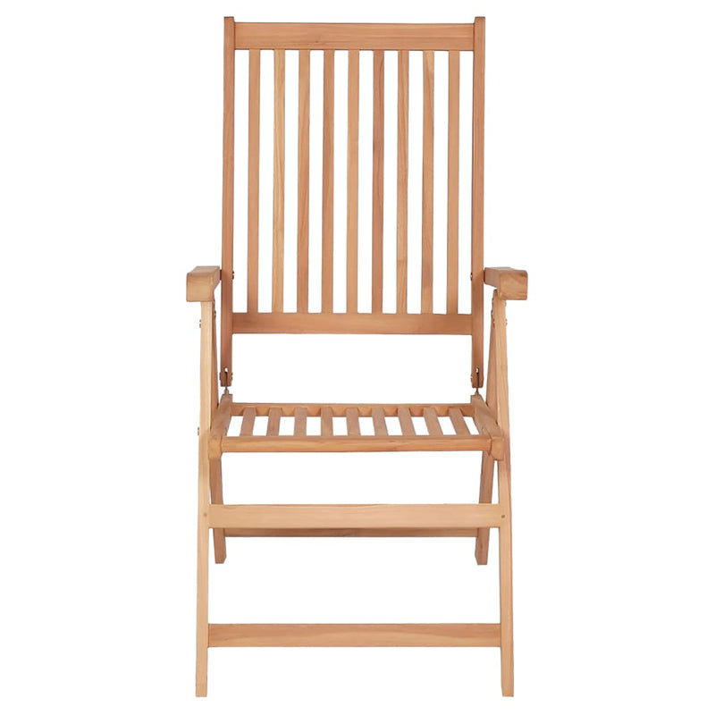 Reclining Garden Chairs 6 pcs Solid Teak Wood