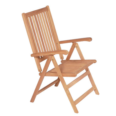 Reclining Garden Chairs 6 pcs Solid Teak Wood