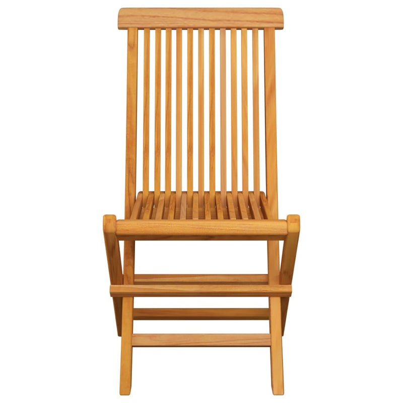 Folding Garden Chairs 6 pcs Solid Teak Wood