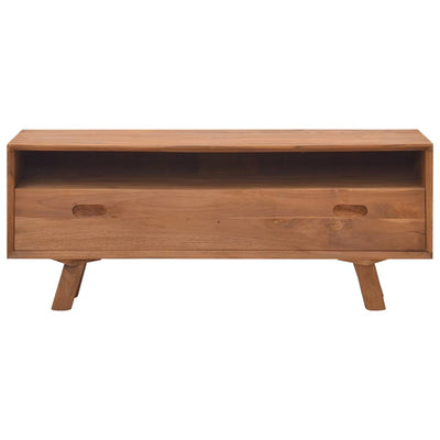 TV Cabinet 110x30x45 cm Solid Teak Wood