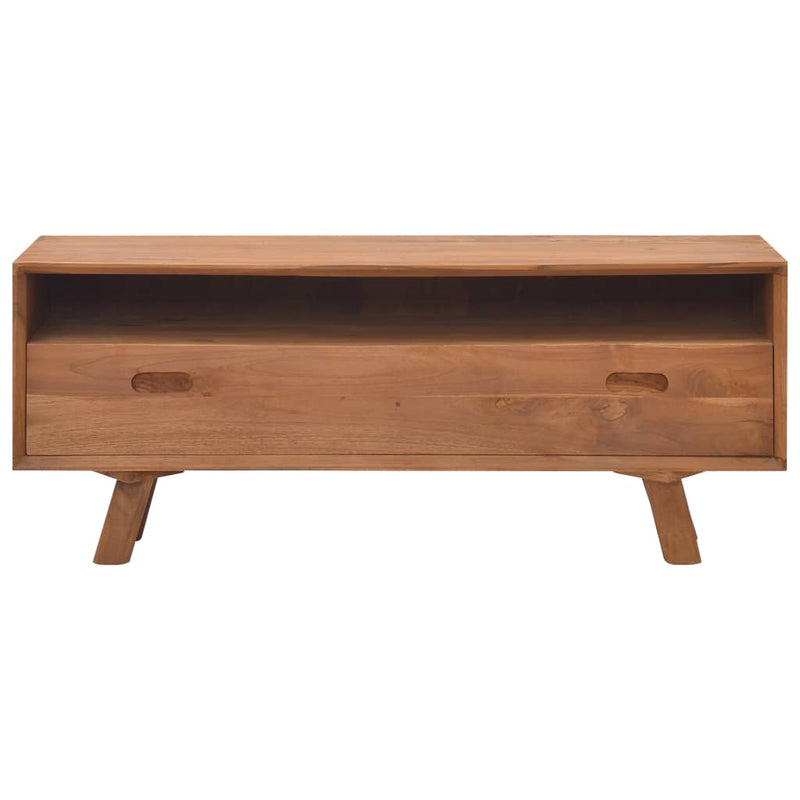 TV Cabinet 110x30x45 cm Solid Teak Wood