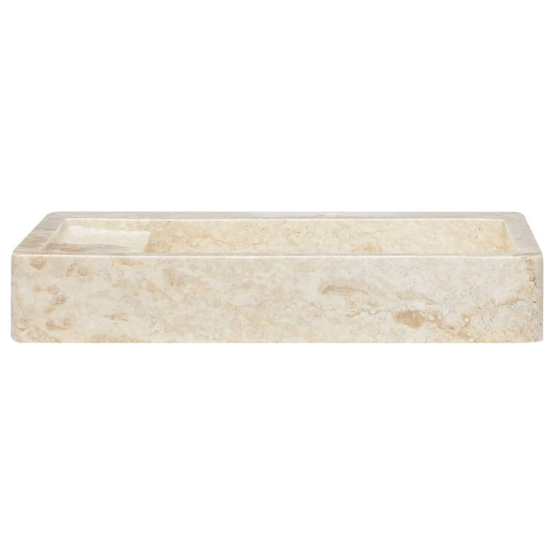 Sink Cream 58x39x10 cm Marble