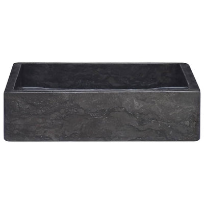 Sink Black 40x40x10 cm Marble