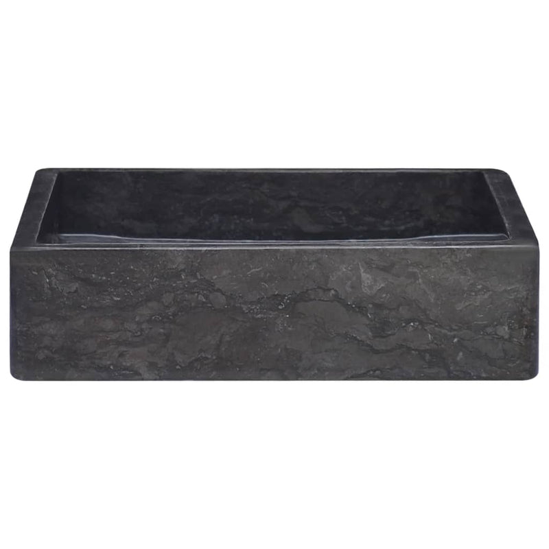 Sink Black 40x40x10 cm Marble