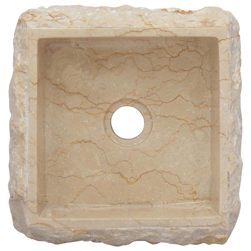 Sink Cream 30x30x13 cm Marble