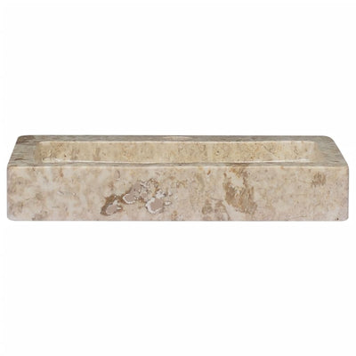 Wall-mounted Sink Cream 38x24x6.5 cm Marble