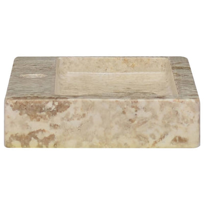 Wall-mounted Sink Cream 38x24x6.5 cm Marble