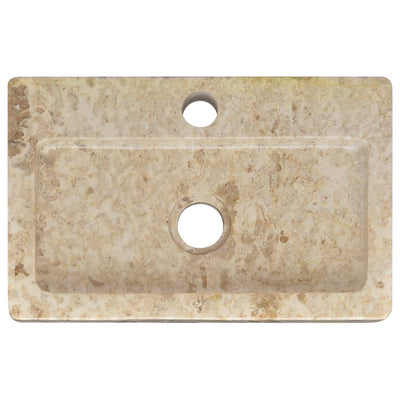 Wall-mounted Sink Cream 38x24x6.5 cm Marble