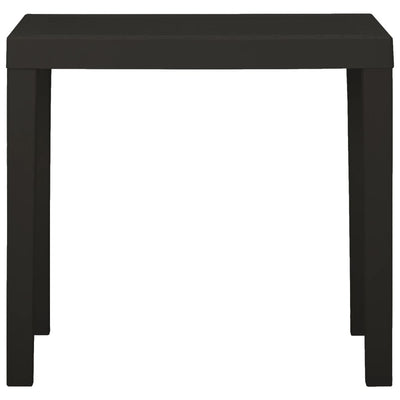 Garden Table Anthracite 79x65x72 cm Plastic