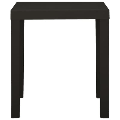 Garden Table Anthracite 79x65x72 cm Plastic