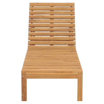 Sun Lounger Solid Wood Teak