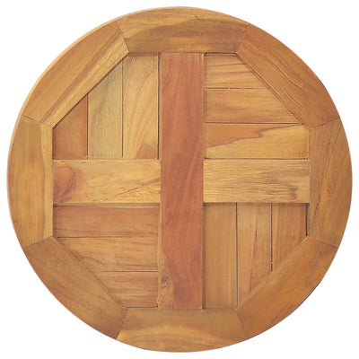 Table Top Solid Teak Wood Round 2.5 cm 40 cm