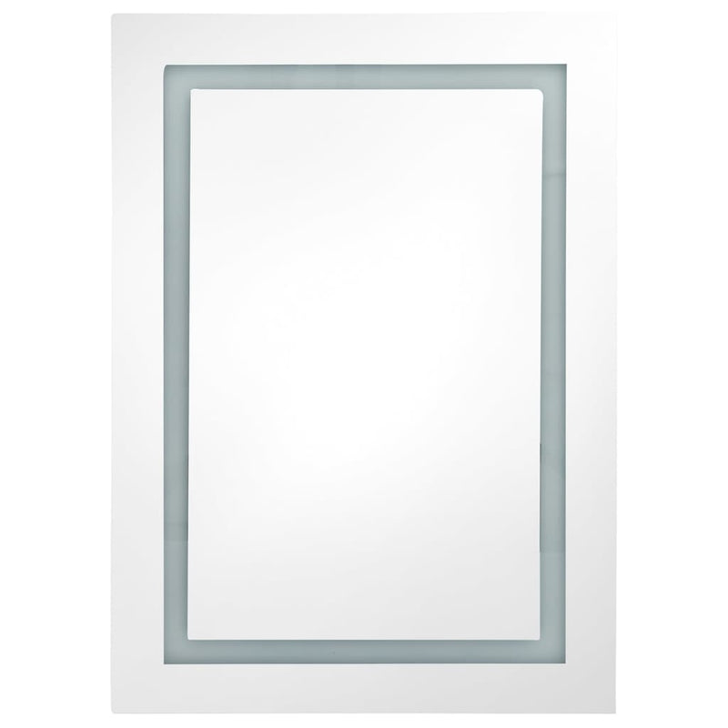 LED Bathroom Mirror Cabinet Shining White 50x13x70 cm