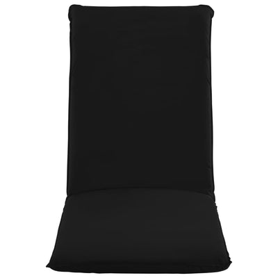 Foldable Sunlounger Oxford Fabric Black