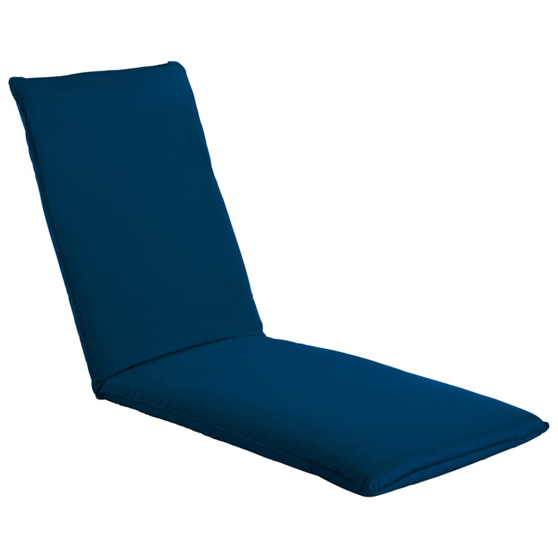 Foldable Sunlounger Oxford Fabric Navy Blue