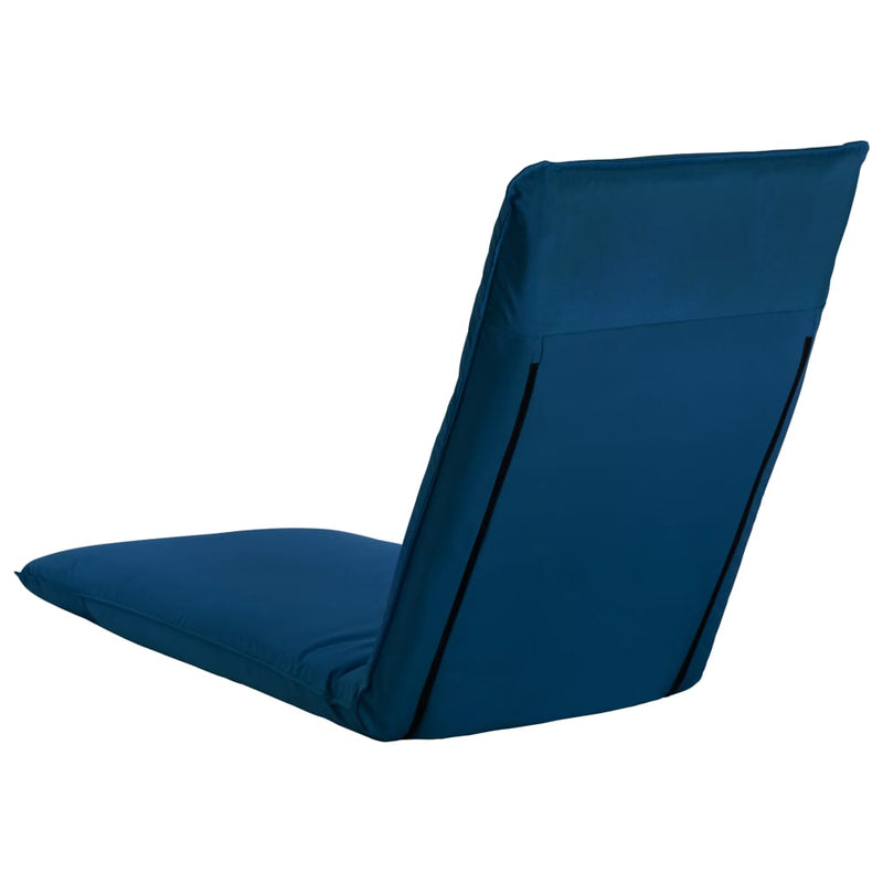 Foldable Sunlounger Oxford Fabric Navy Blue