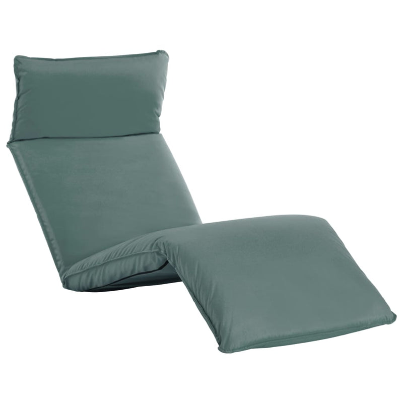 Foldable Sunlounger Oxford Fabric Grey