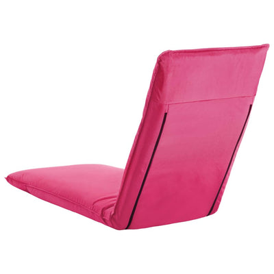 Foldable Sunlounger Oxford Fabric Pink