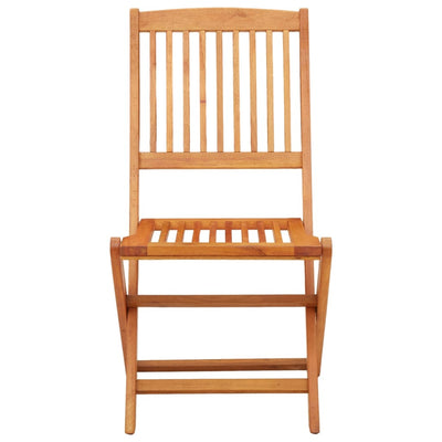 Folding Garden Chairs 4 pcs Solid Eucalyptus Wood