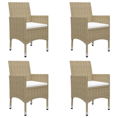 5 Piece Garden Dining Set Beige